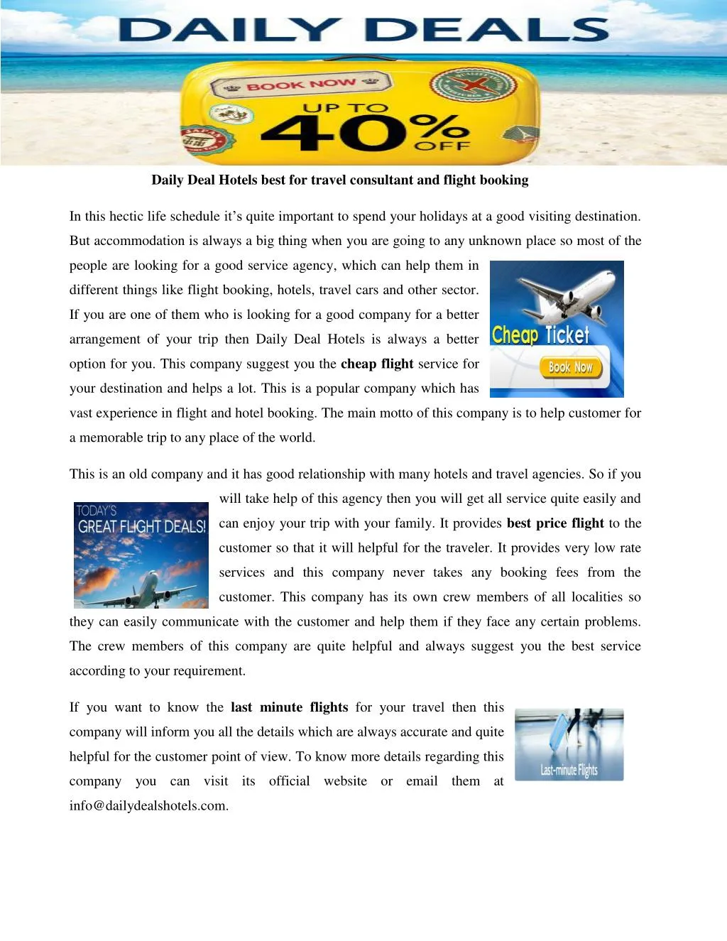 daily deal hotels best for travel consultant