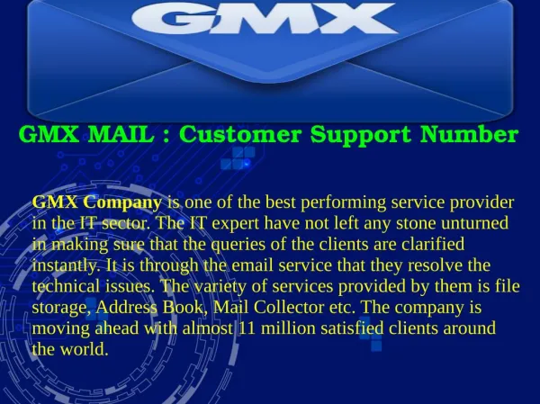 GMX MAIL : Customer Support Number