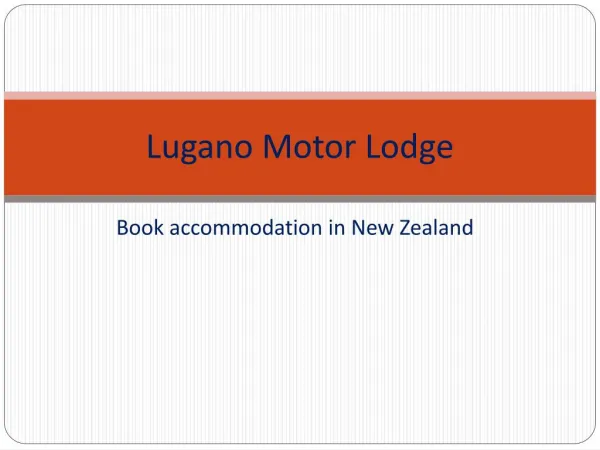 Book accommodation in New Zealand