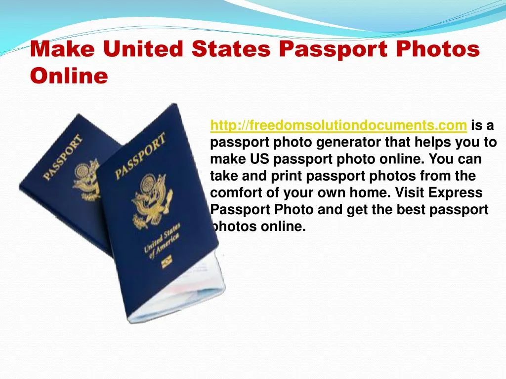 make united states passport photos online