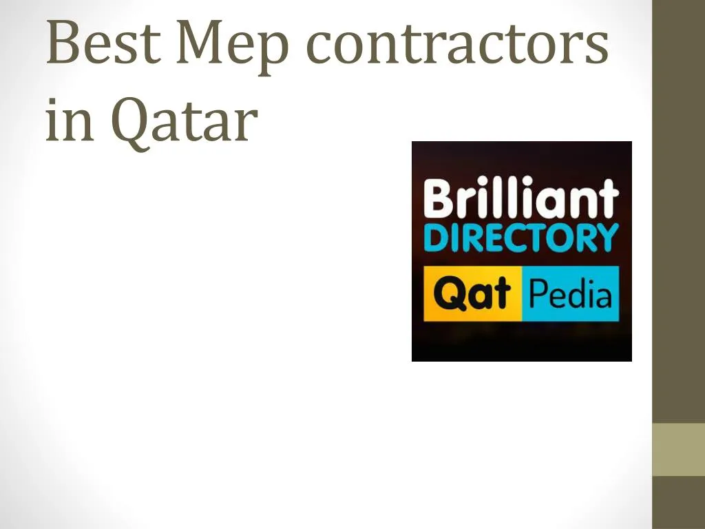 best mep contractors in qatar