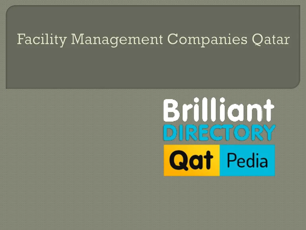 facility management companies qatar