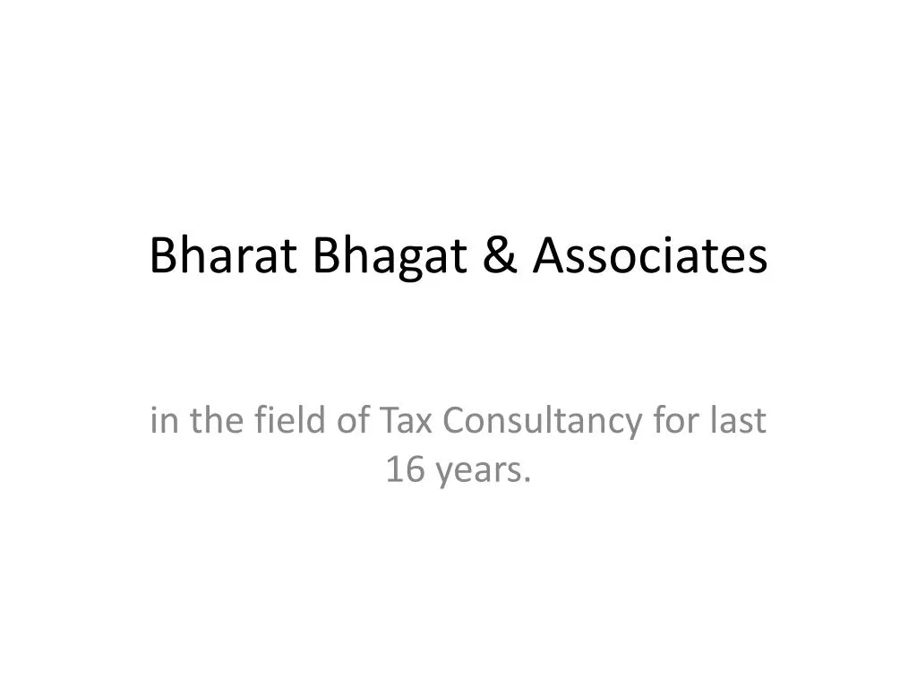 bharat bhagat associates