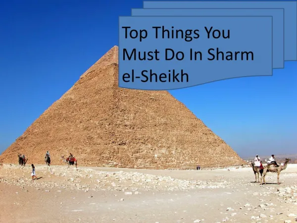 Top Things You Must Do In Sharm el-Sheikh