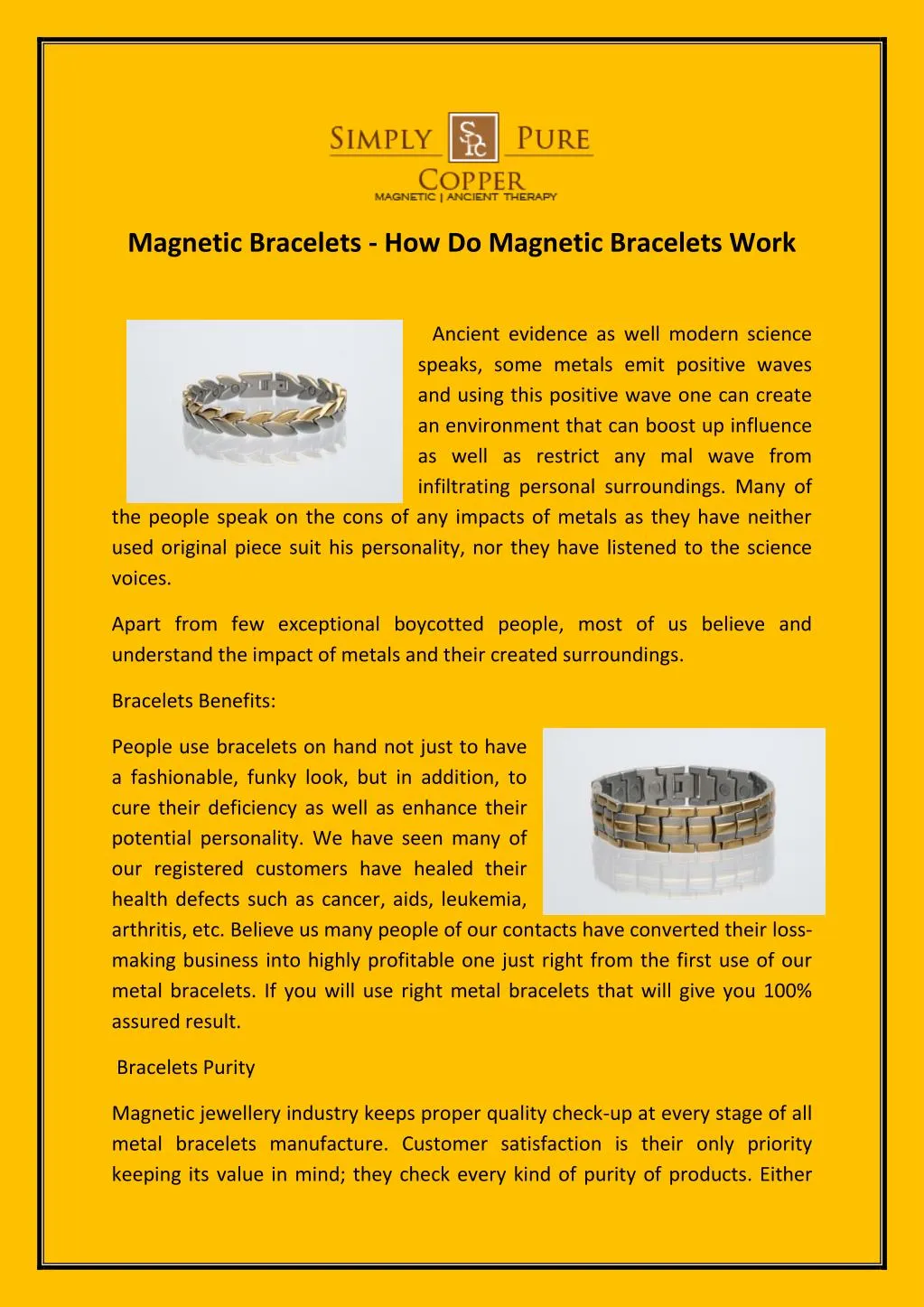 magnetic bracelets how do magnetic bracelets work