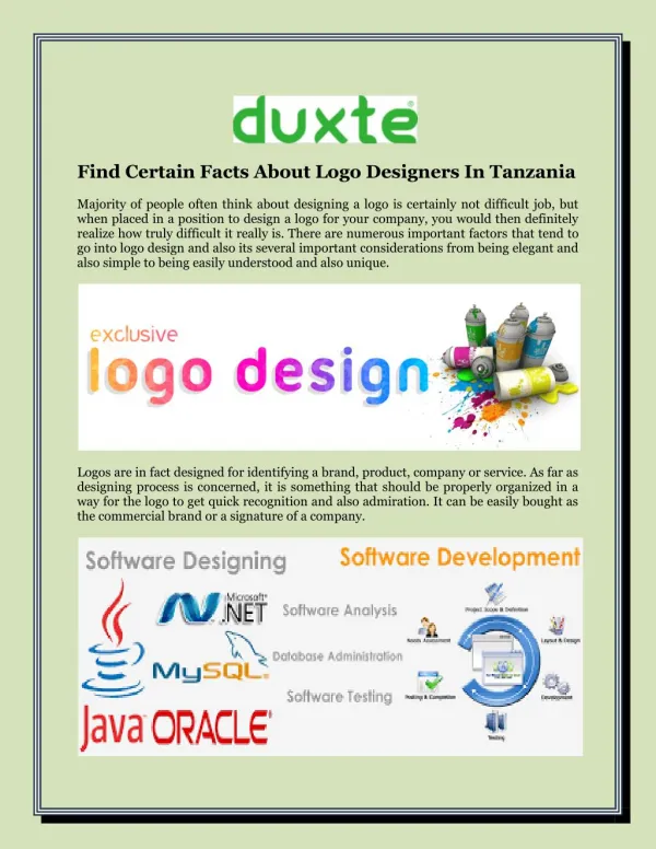 Find Certain Facts About Logo Designers In Tanzania