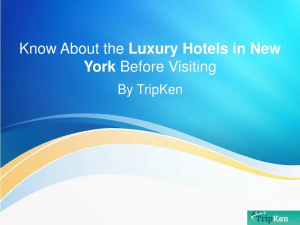 Know About the Luxury Hotels in New York Before Visiting