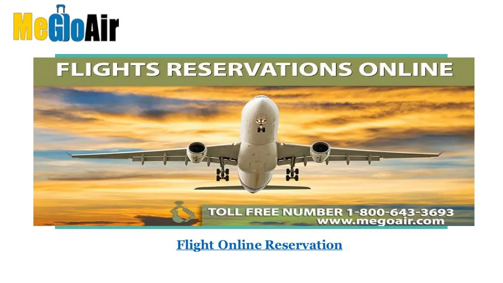 flight online reservation