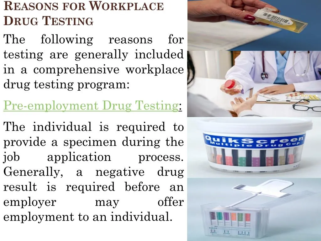 reasons for workplace drug testing