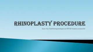 Rhinoplasty Procedure