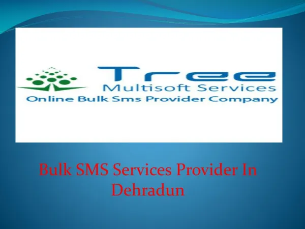 Bulk SMS service provider in Dehradun