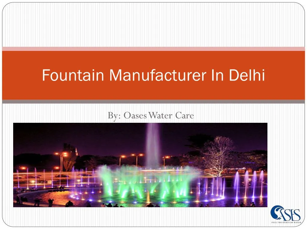 fountain manufacturer in delhi