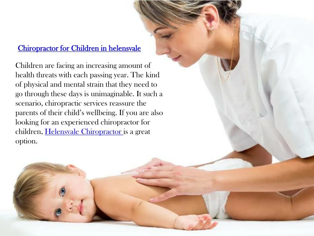 chiropractor for children in helensvale