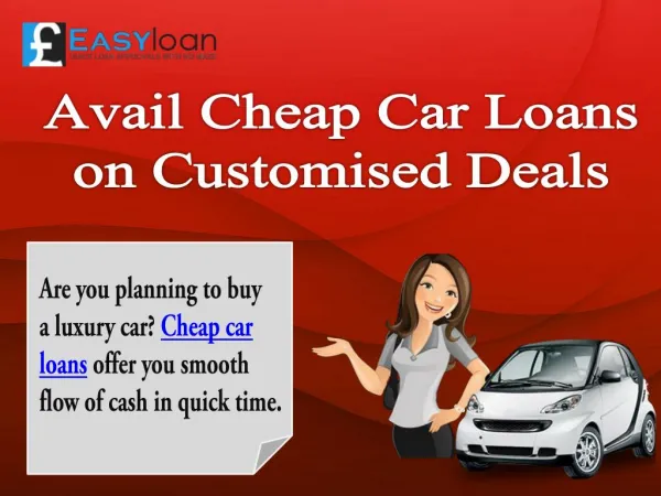 Innovative Deals on Cheap Car Loans
