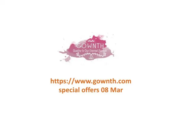 www.gownth.com special offers 08 Mar