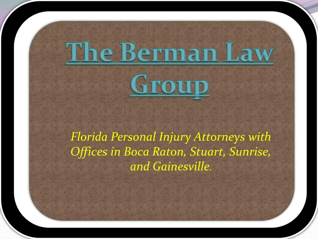 the berman law group