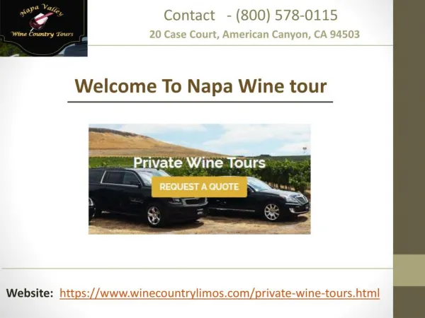 Pivate wine tours