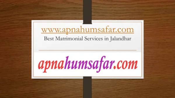 best matrimonial site in jalandhar