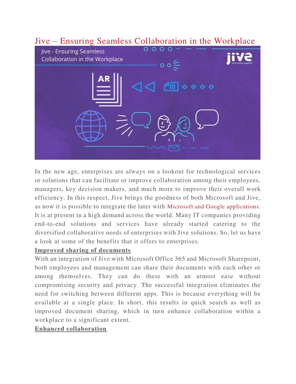 jive ensuring seamless collaboration