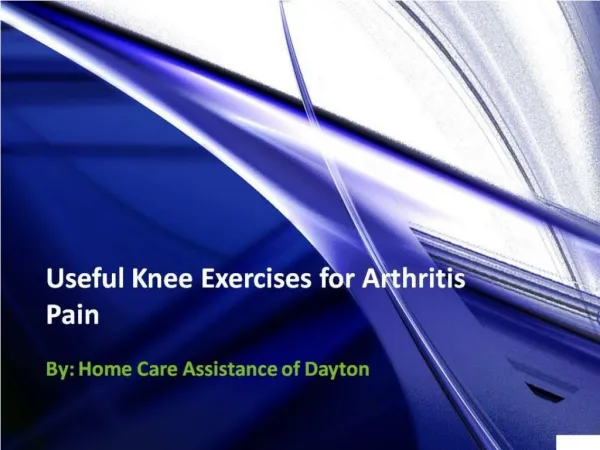 Useful Knee Exercises for Arthritis Pain