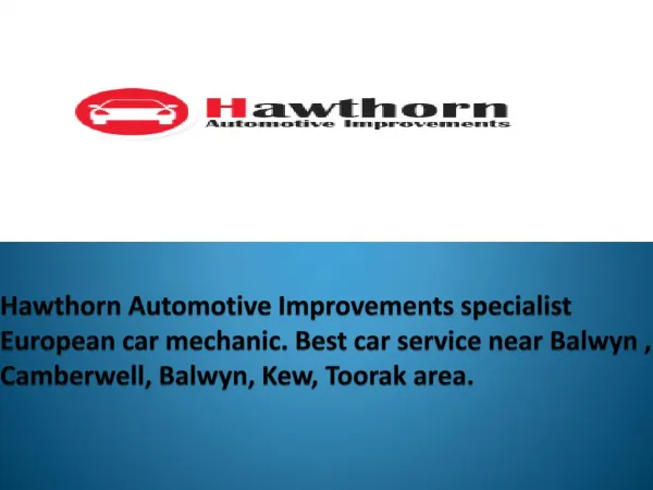 Get car service in balwyn from a reputed automotive repair shop