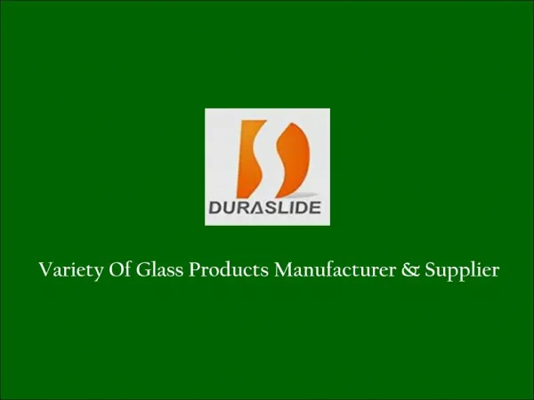 Glass Product Manufacturer in Singapore