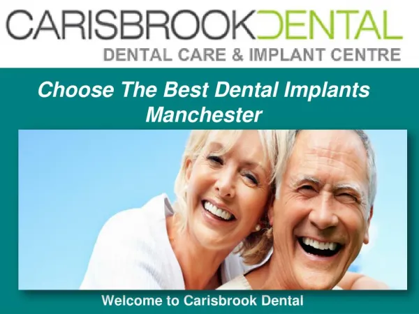 Special Offers on Dental Implants in Manchester