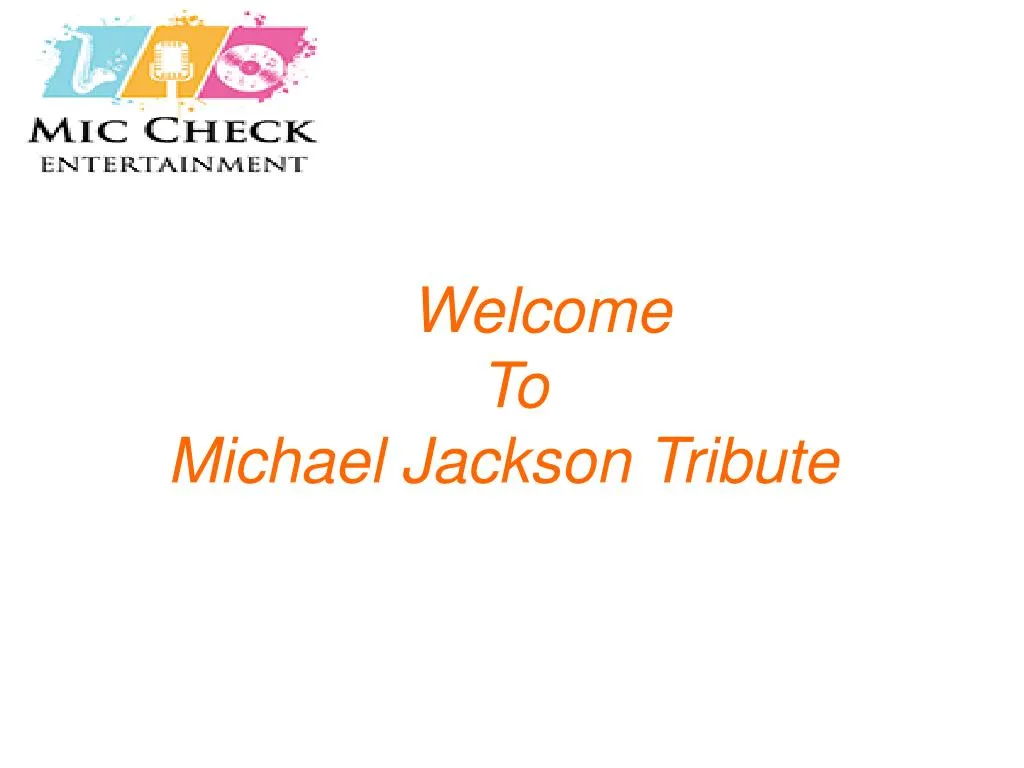 welcome to michael jackson tribute