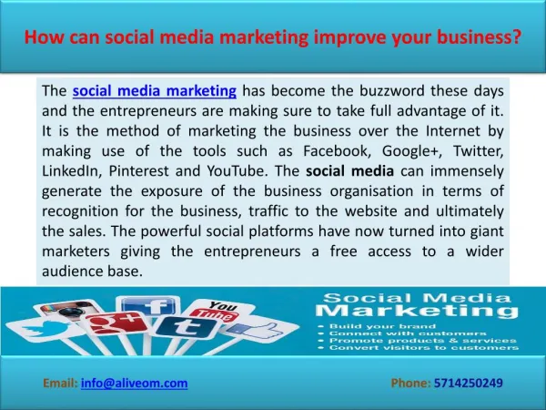 How can social media marketing improve your business?