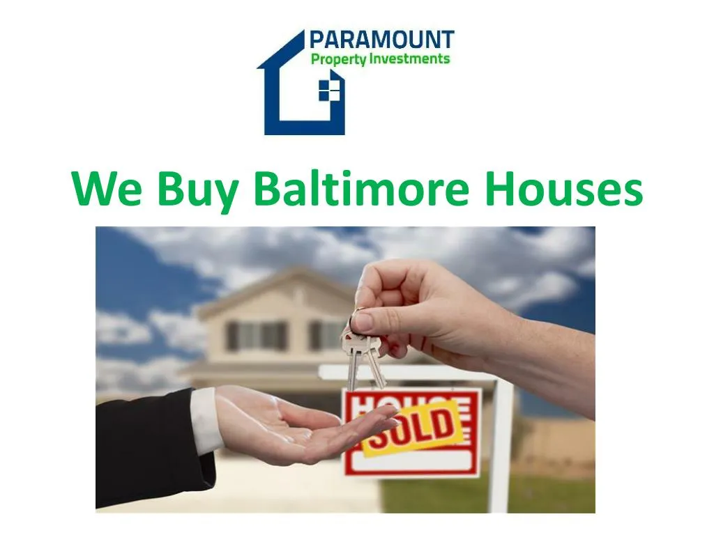 we buy baltimore houses
