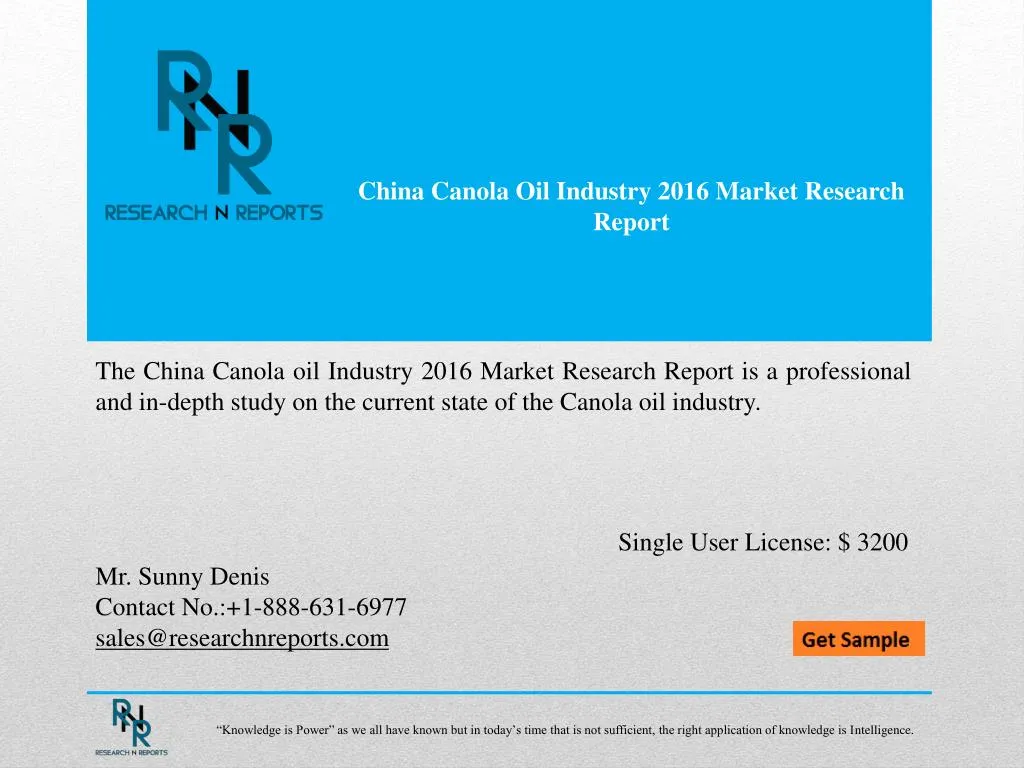 china canola o il industry 2016 market research