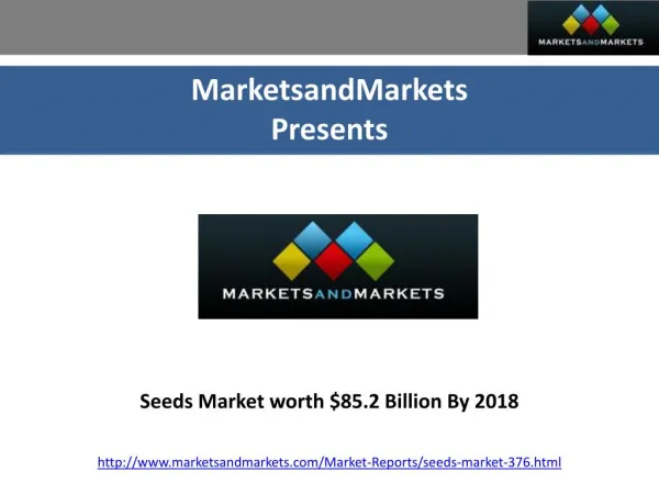 Seed Market worth 113.28 Billion USD by 2022