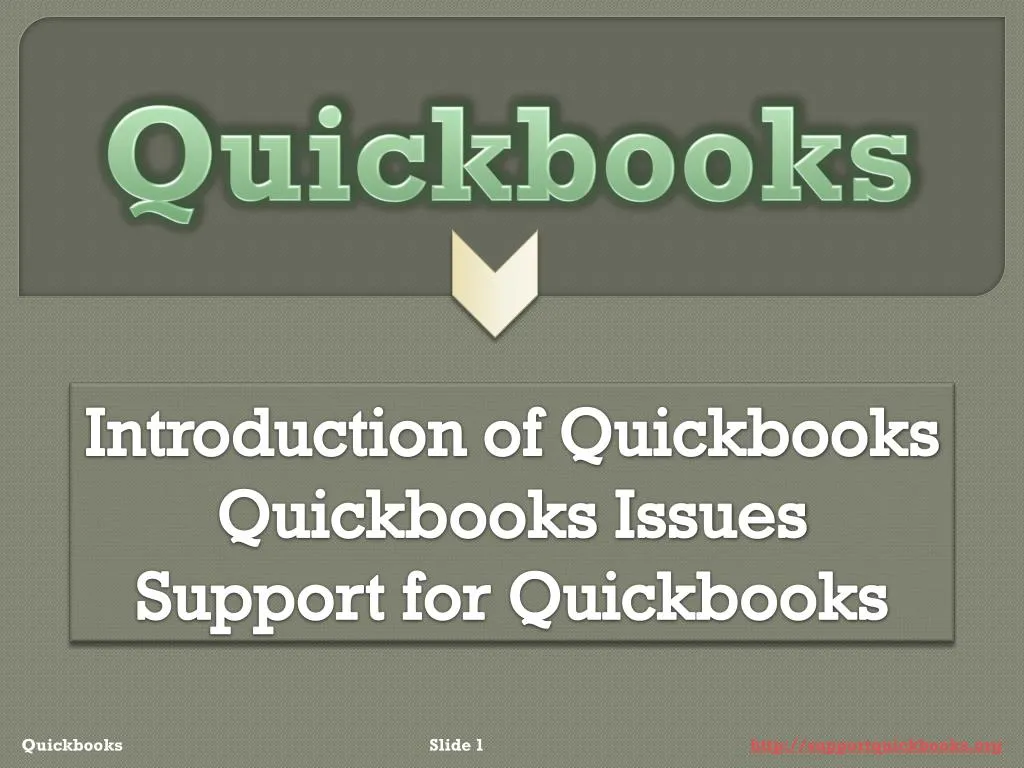 quickbooks slide 1 http supportquickbooks org