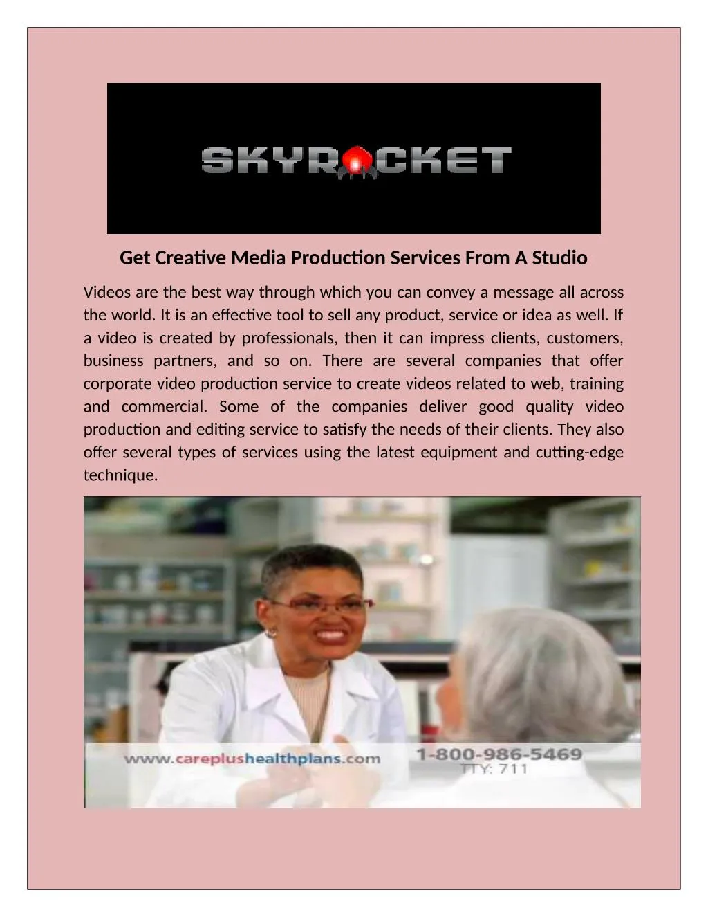 get creative media production services from