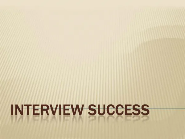 Interview Success