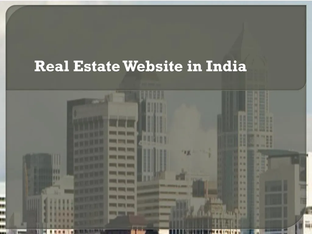 real estate website in india