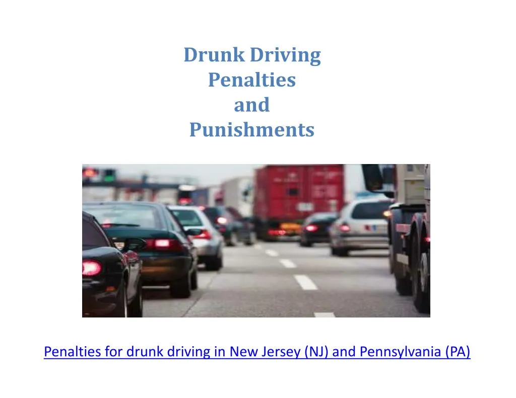 drunk driving penalties and punishments