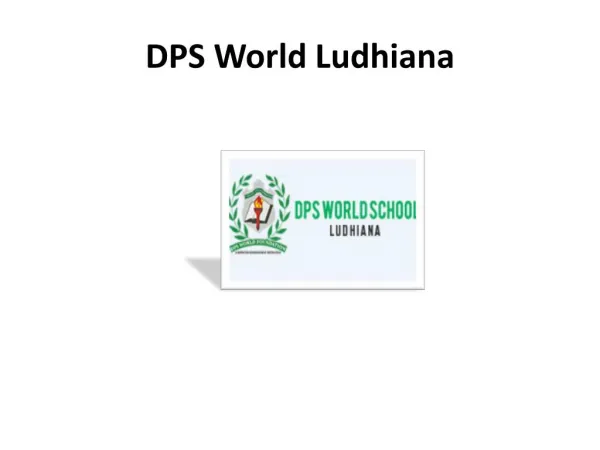 Best Nursery School in Ludhiana | Secondary School in Punjab