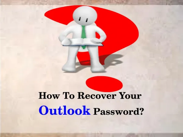 How To Recover Your Outlook Password?