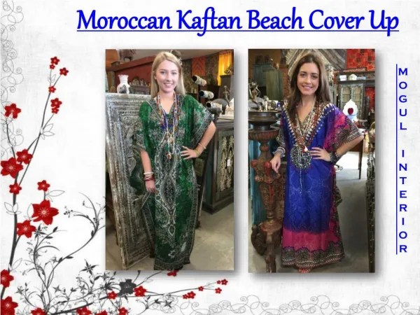 Moroccan Kaftan Beach Cover Up