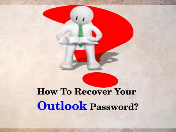 How To Recover Outlook Password?