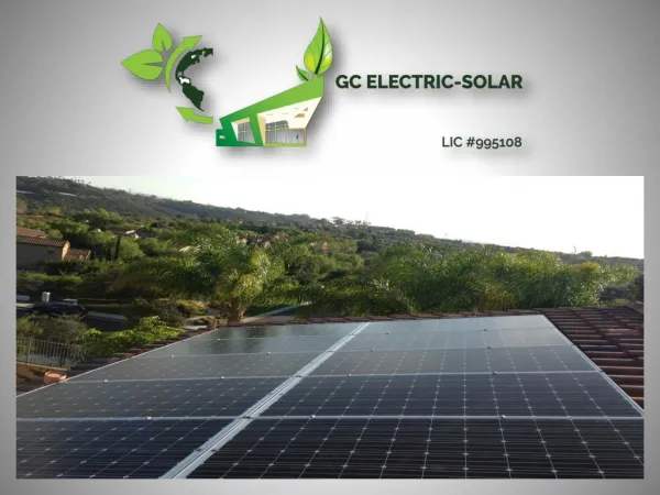 Affordable Residential G C electric solar panel installation service