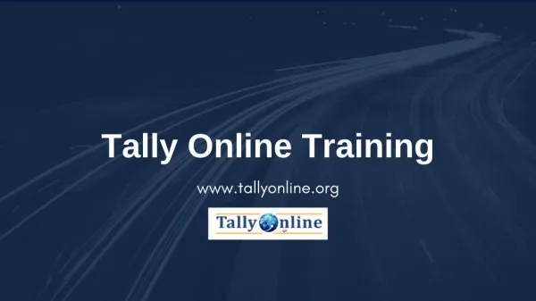 Tally Online Training