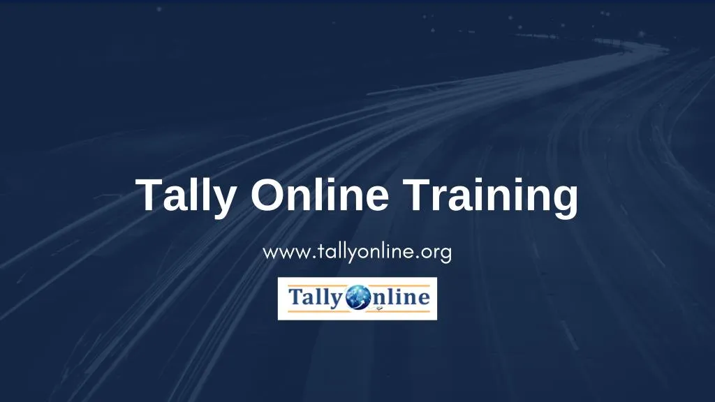 tally online training