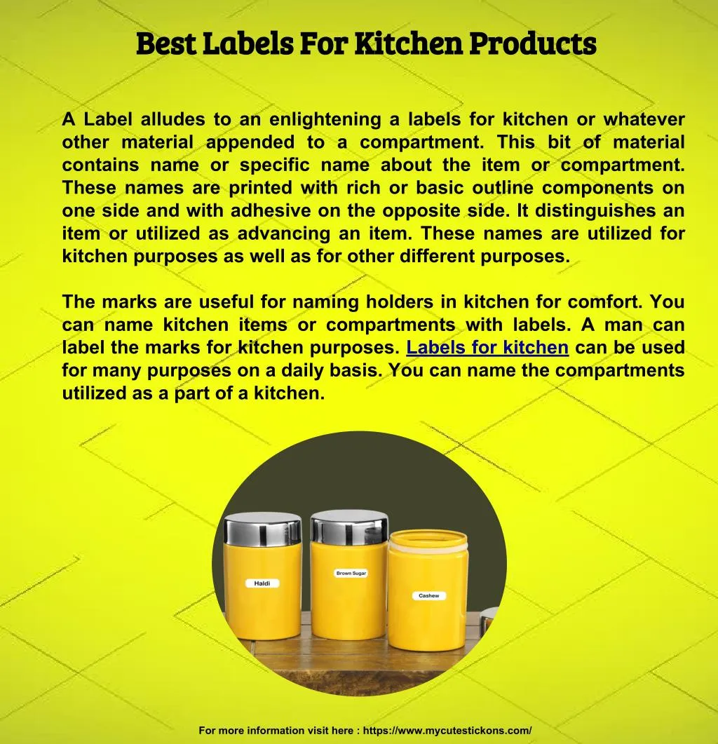 best labels for kitchen products best labels