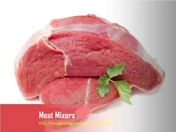 Meat Mixer | Sausage Mixing