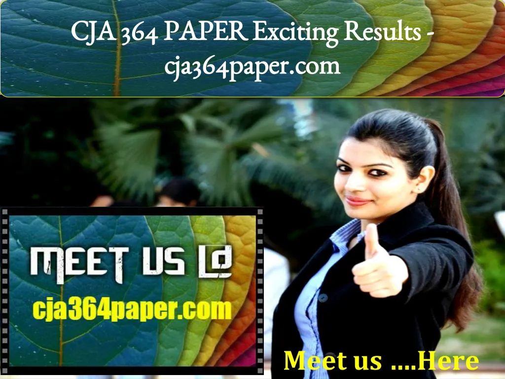 cja 364 paper exciting results cja364paper com