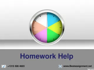 Online homework help - slide 1