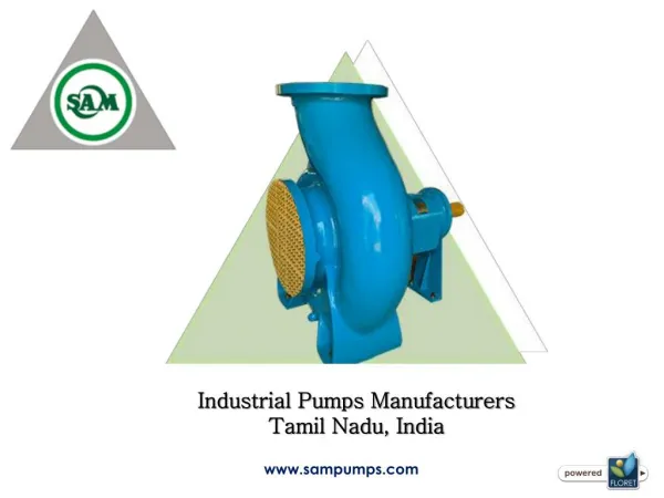 Industrial Pumps Manufacturers in India