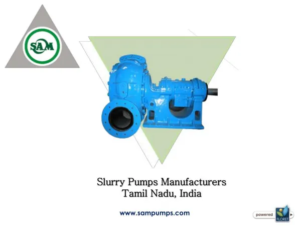 Slurry Pumps Manufacturers in India